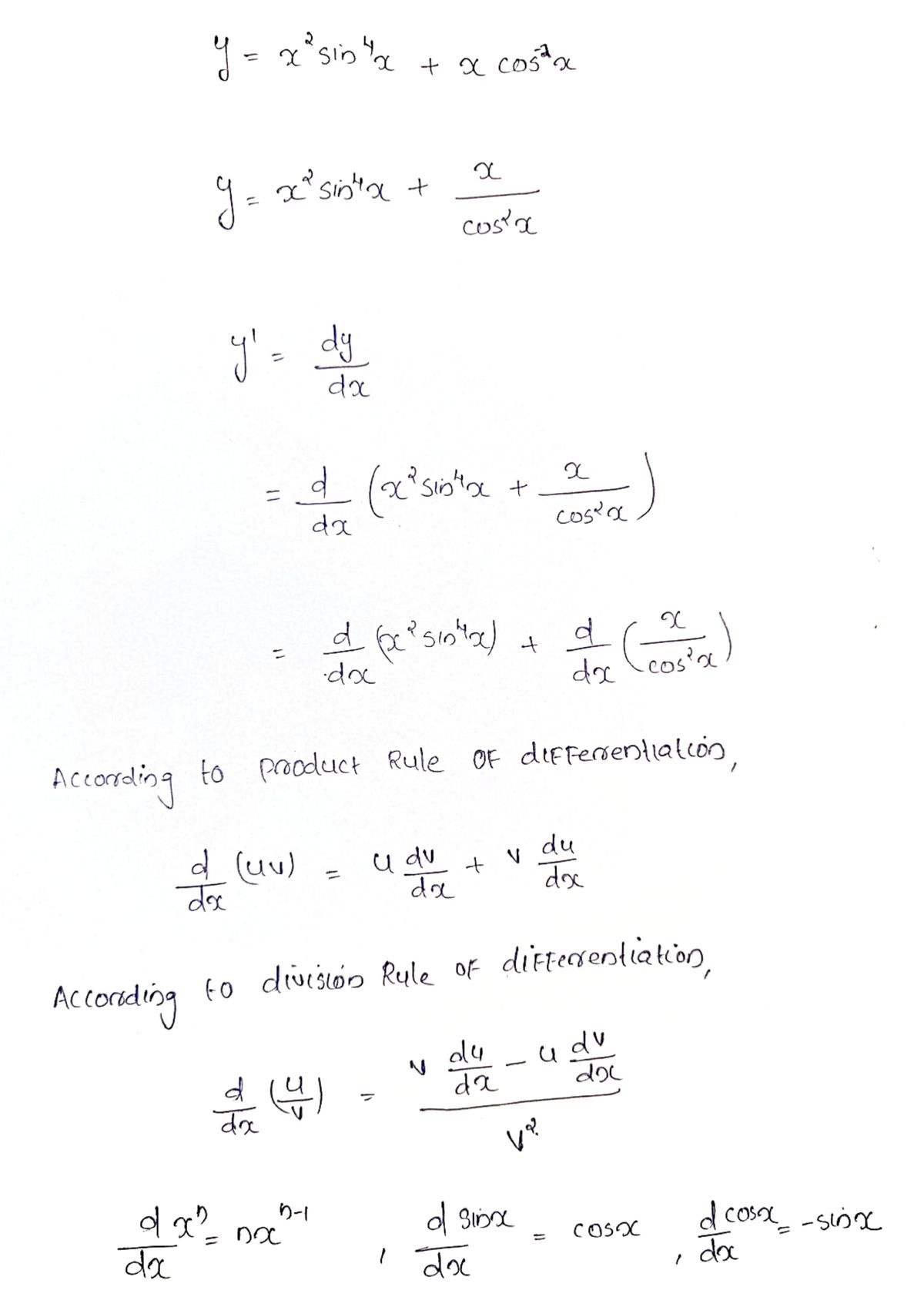 Calculus homework question answer, step 1, image 1